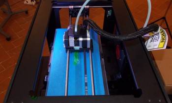 La stampante 3D in azione