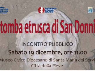 Sabato a sarà presentata la Tomba Etrusca di San Donnino