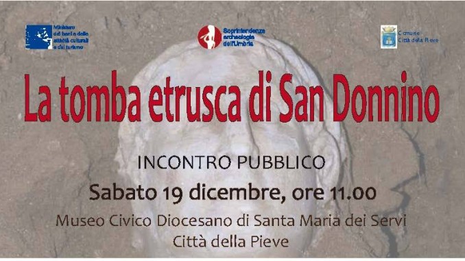 Sabato a sarà presentata la Tomba Etrusca di San Donnino