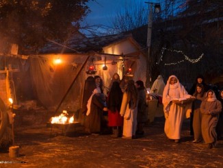Un presepe che ha reso vivente un borgo del Medioevo