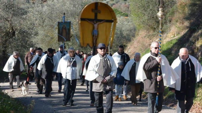 Festa del paese per la benedizione degli animali a Collesanto-Antria