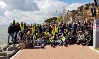 #Umbriamoto, mototuristi arrivano fino al Lago Trasimeno per rilanciare l'Umbria