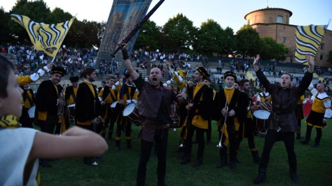 Palio dei Terzieri 2018, vinto dal Terziere Borgo Dentro.