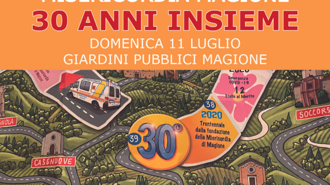 11 luglio, Misericordia di Magione festeggia i 30 anni dalla Fondazione