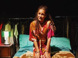 Simona Cavallari in scena a Corciano e Panicale con Dialogo di una prostituta con un suo cliente di Dacia Maraini