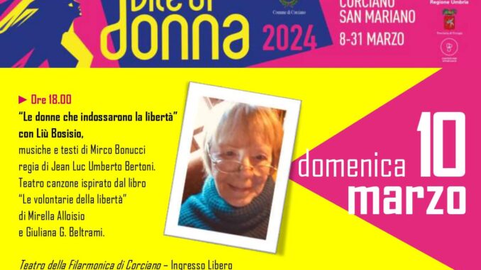 Corciano, in scena ”Le donne che indossarono la libertà”