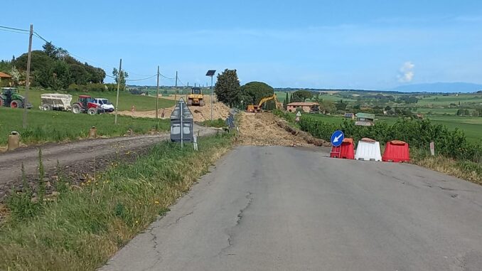 Paciano, partiti i lavori della Provincia messa in sicurezza S.P. 310