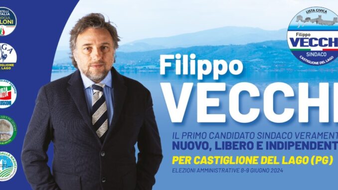 Chiusura campagna elettorale Filippo Vecchi a Castiglione del Lago
