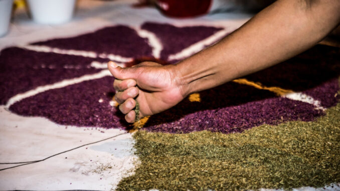 L’infiorata di Città della Pieve: i petali raccontano il viaggio