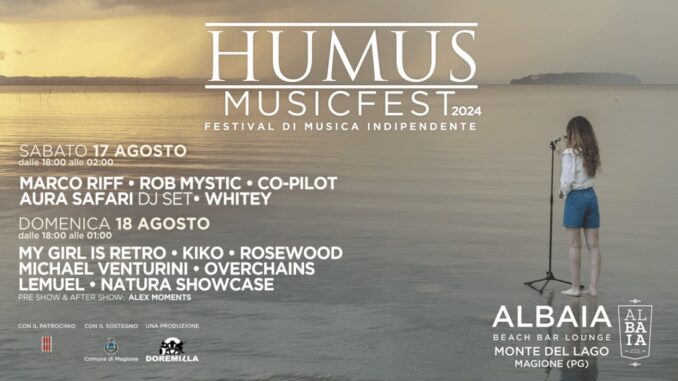 Due giorni di concerti e dj set con l’Humus Music Fest