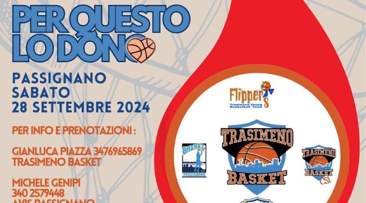 Trasimeno Basket e Avis: Giornata di Donazione il 28 Settembre