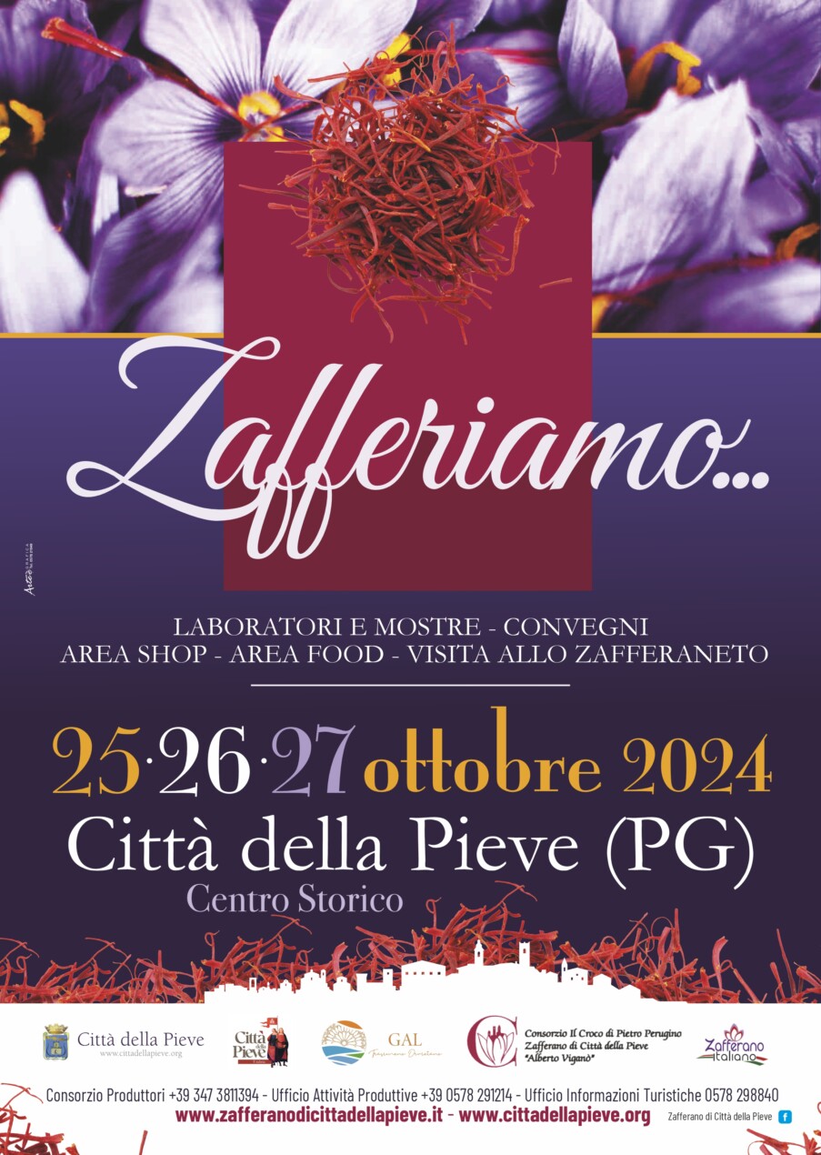Zafferiamo ritorna a Città della Pieve dal 25 al 27 ottobre 2024