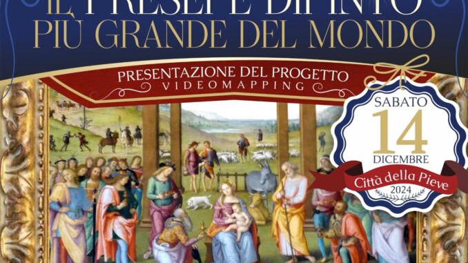 Presepe dipinto più grande del mondo. Presentazione del progetto di videomapping