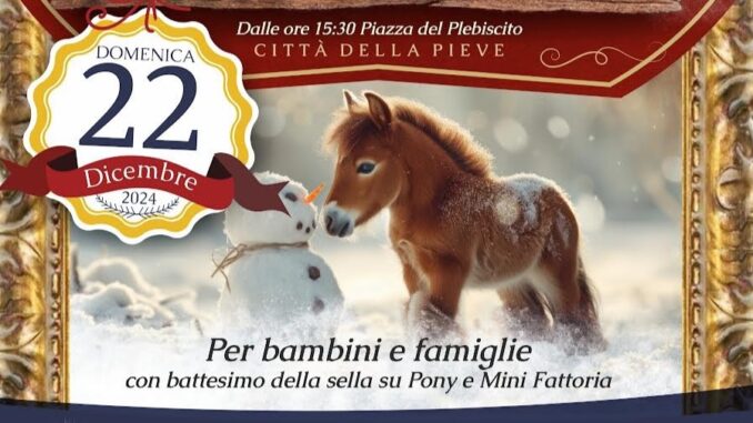 Mini Ranch a Città della Pieve: il Natale in sella ai pony