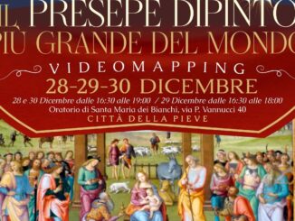 Spettacolo di video mapping per Natale a Città della Pieve