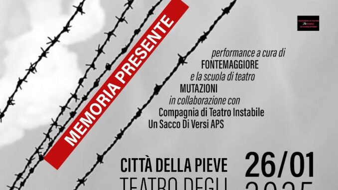 Memoria e teatro per il Giorno della Memoria 2025