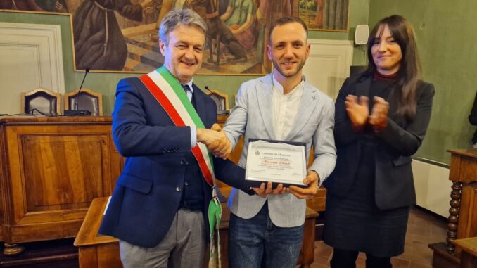 Il pilota Davide Mencaroni entra nell’Albo d’oro di Magione