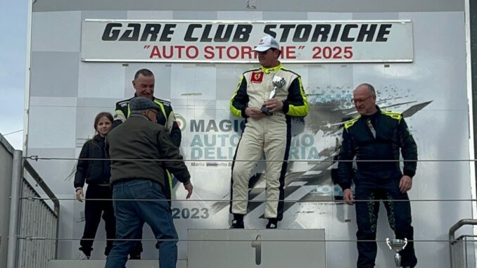 Conti domina a Magione con la Ferrari nella prima stagionale
