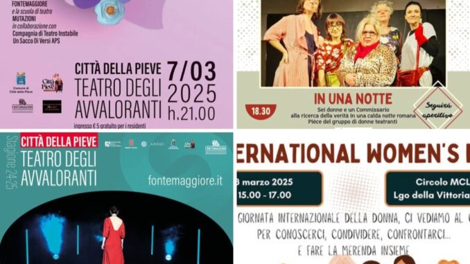 Celebrazione diritti e conquiste con teatro, libri e riflessioni