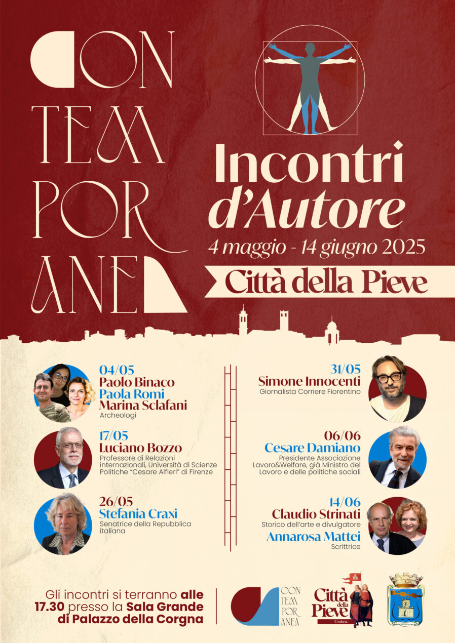 Città della Pieve, “Contemporanea – Incontri d’Autore” si apre con l’archeologia