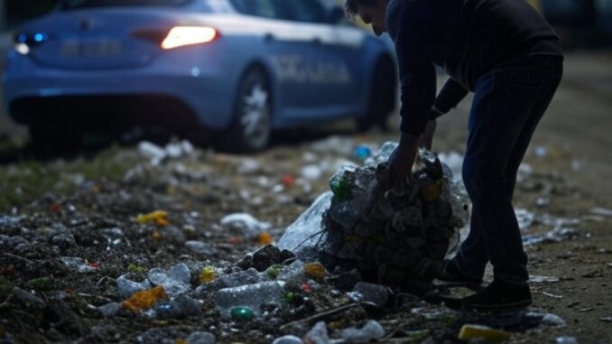 Rifiuti in un fosso: denunciato un 45enne a Corciano