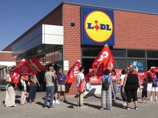 Alta adesione allo sciopero dei lavoratori Lidl in Umbria