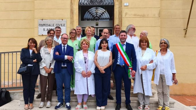 Sanità Trasimeno, sopralluogo Proietti nelle strutture