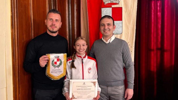 Ginnastica ritmica, Corciano celebra il bronzo di Baglioni